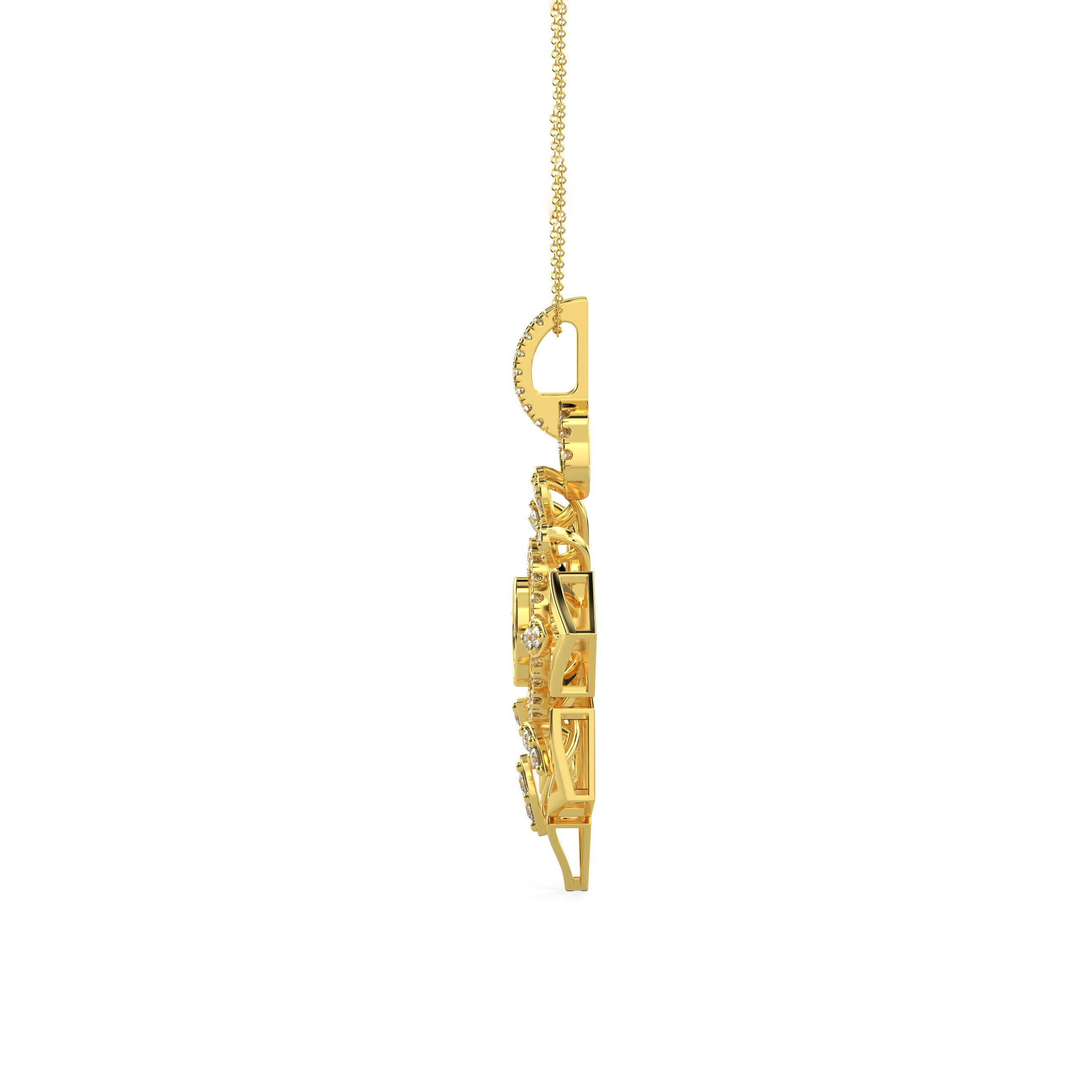 Regal Blossom Diamond Pendant