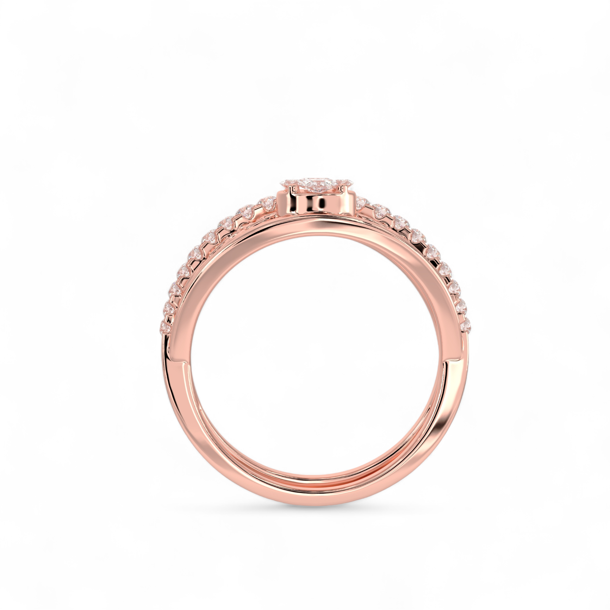 Regal Filigree Halo Ring
