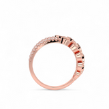 Tri-Flora Pavé Ring