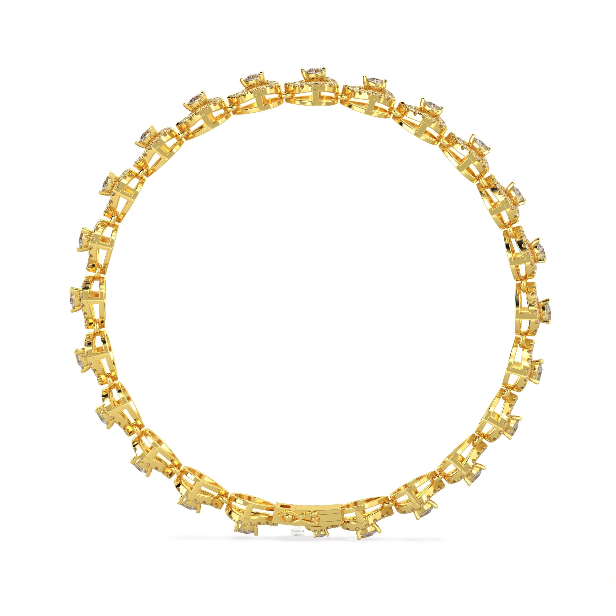 Rose Teardrop Diamond Bracelet