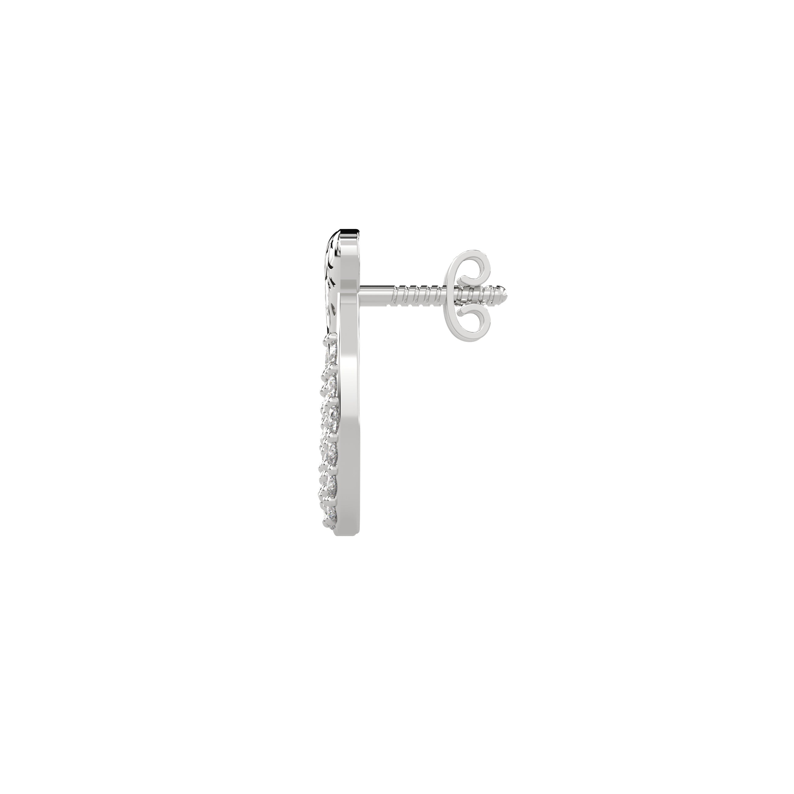 Elegant Twist Diamond Earrings