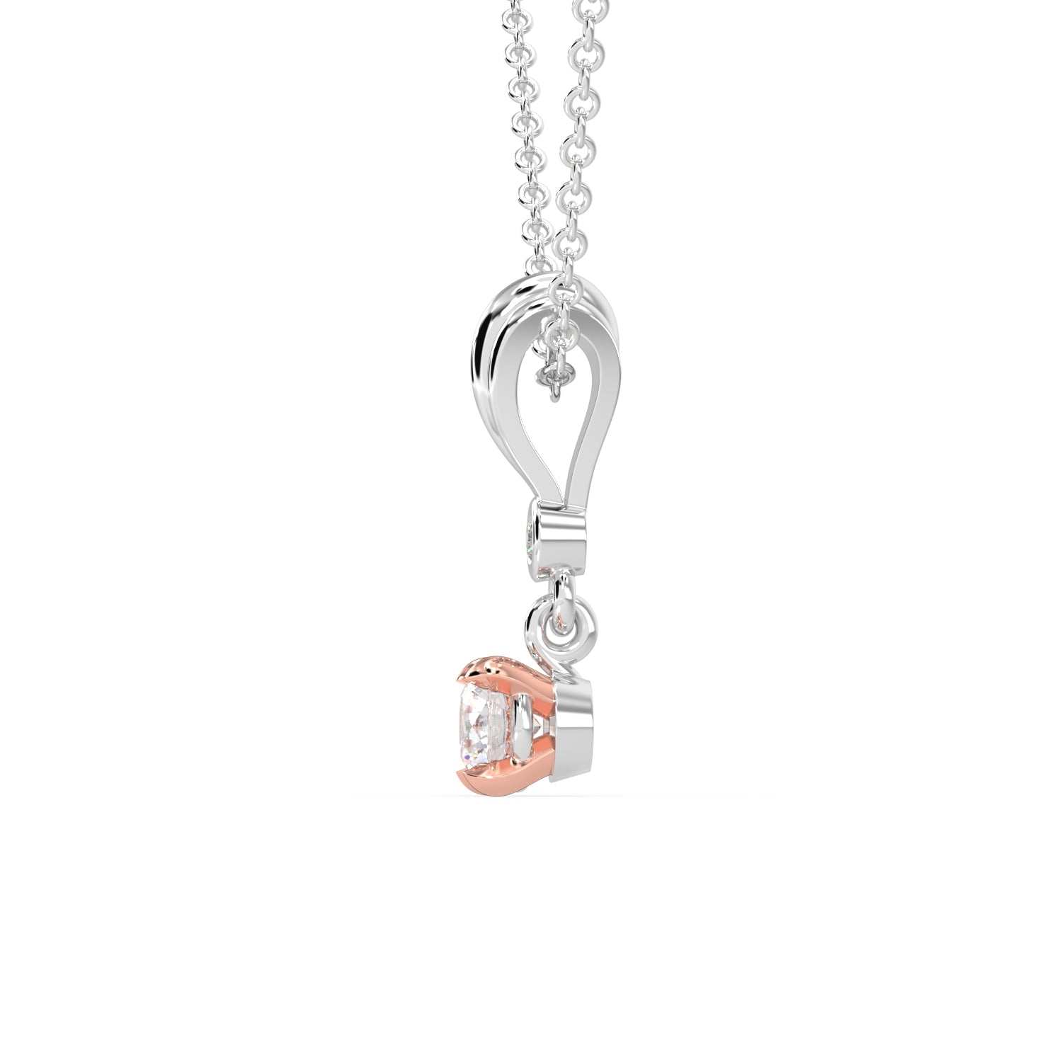 Classic Solitaire Drop Pendant