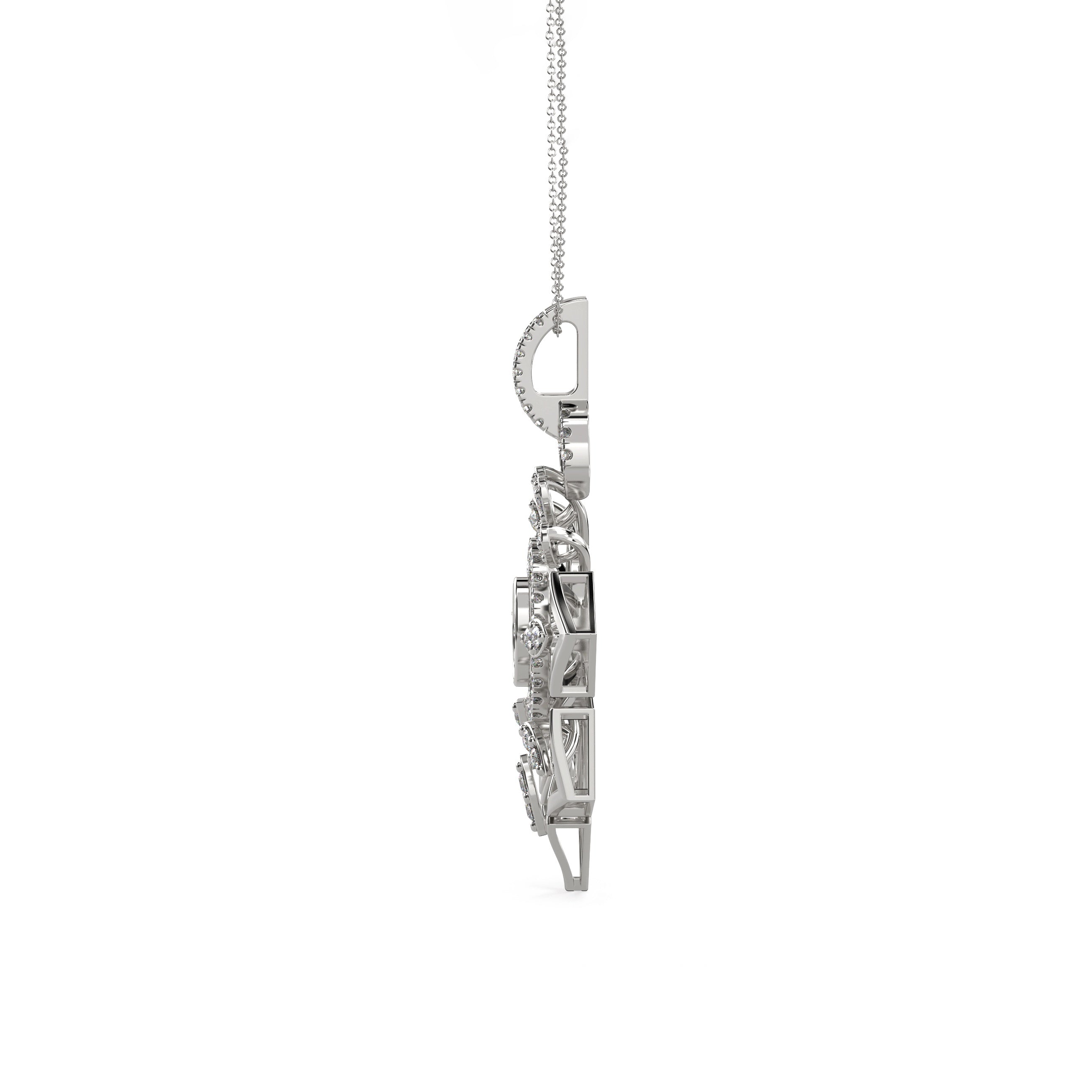 Regal Blossom Diamond Pendant