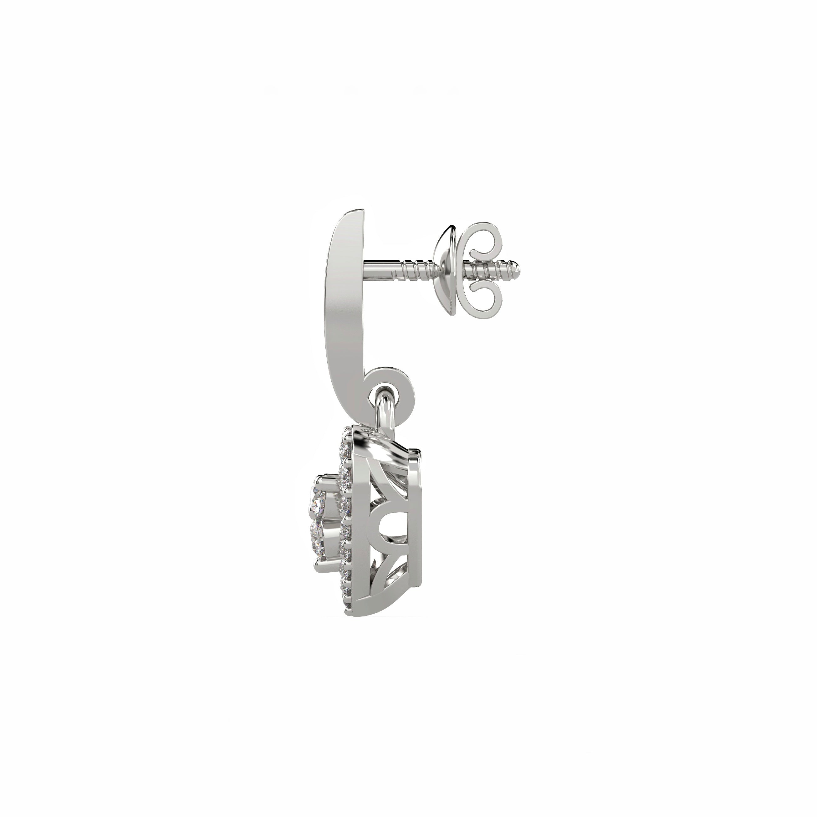 Sweetheart Drop Diamond Earrings