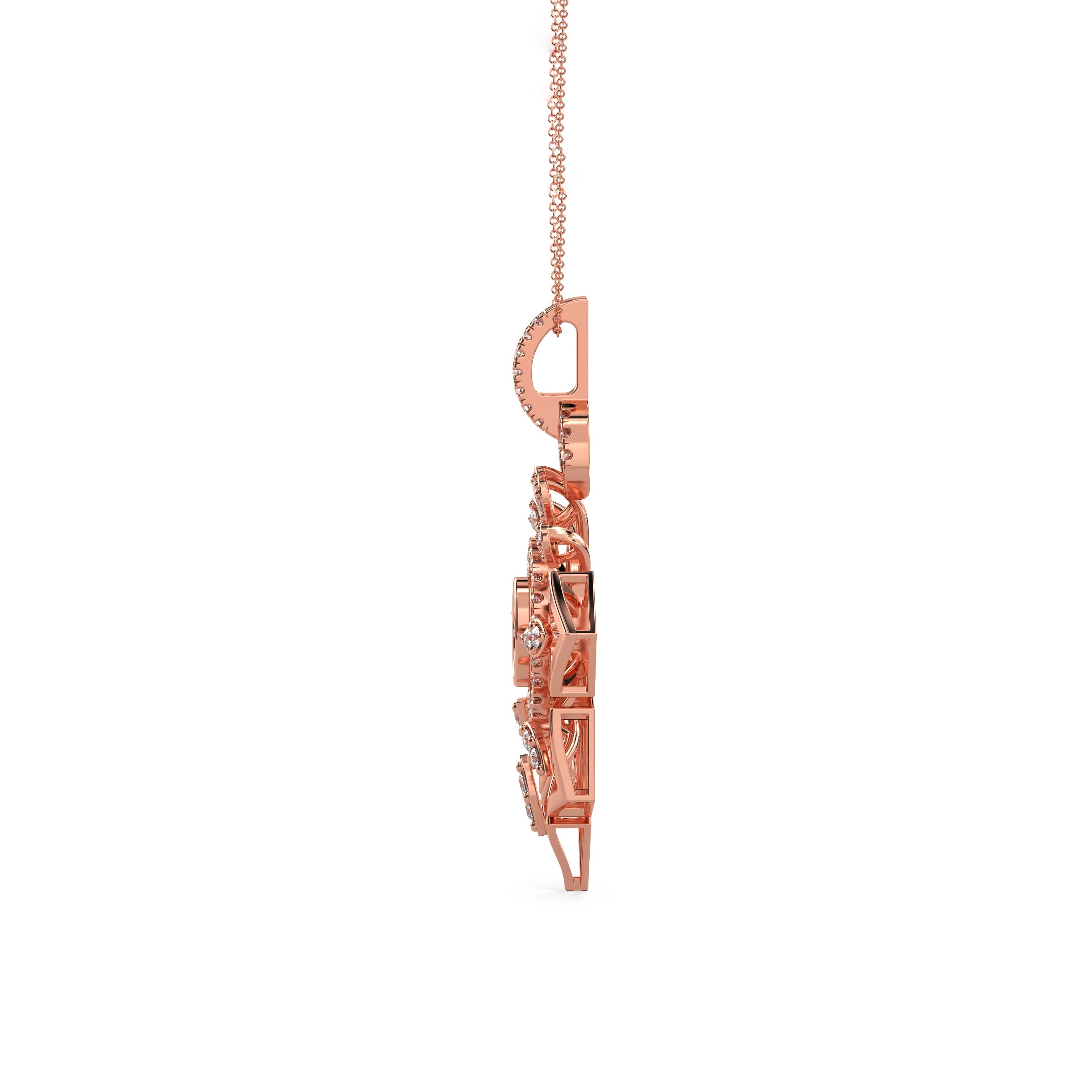 Regal Blossom Diamond Pendant