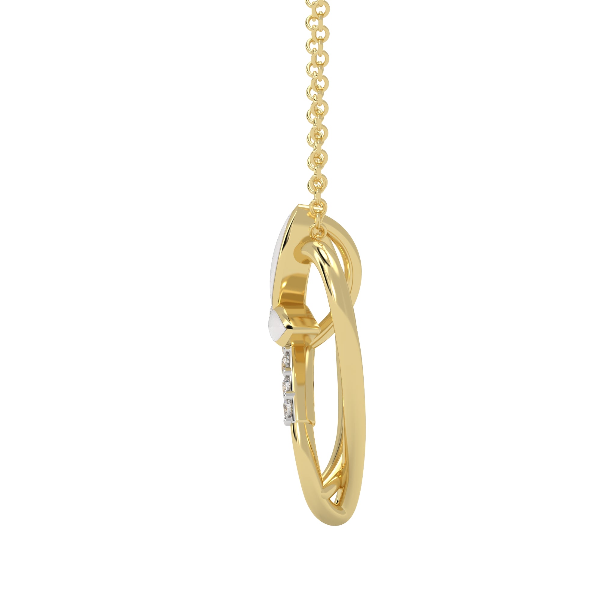Fluttering Heart Butterfly Pendant