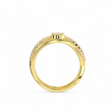Regal Filigree Halo Ring