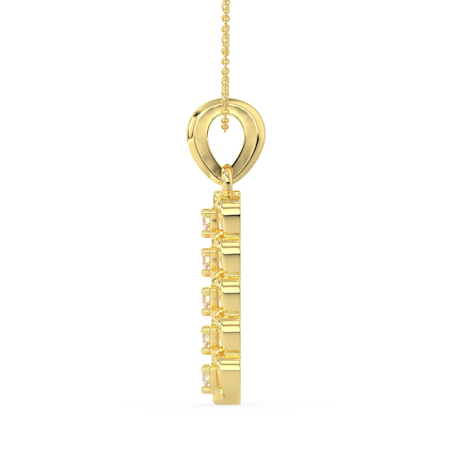 Golden Heartfall Pendant