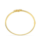 Silver Petal Embrace Bracelet