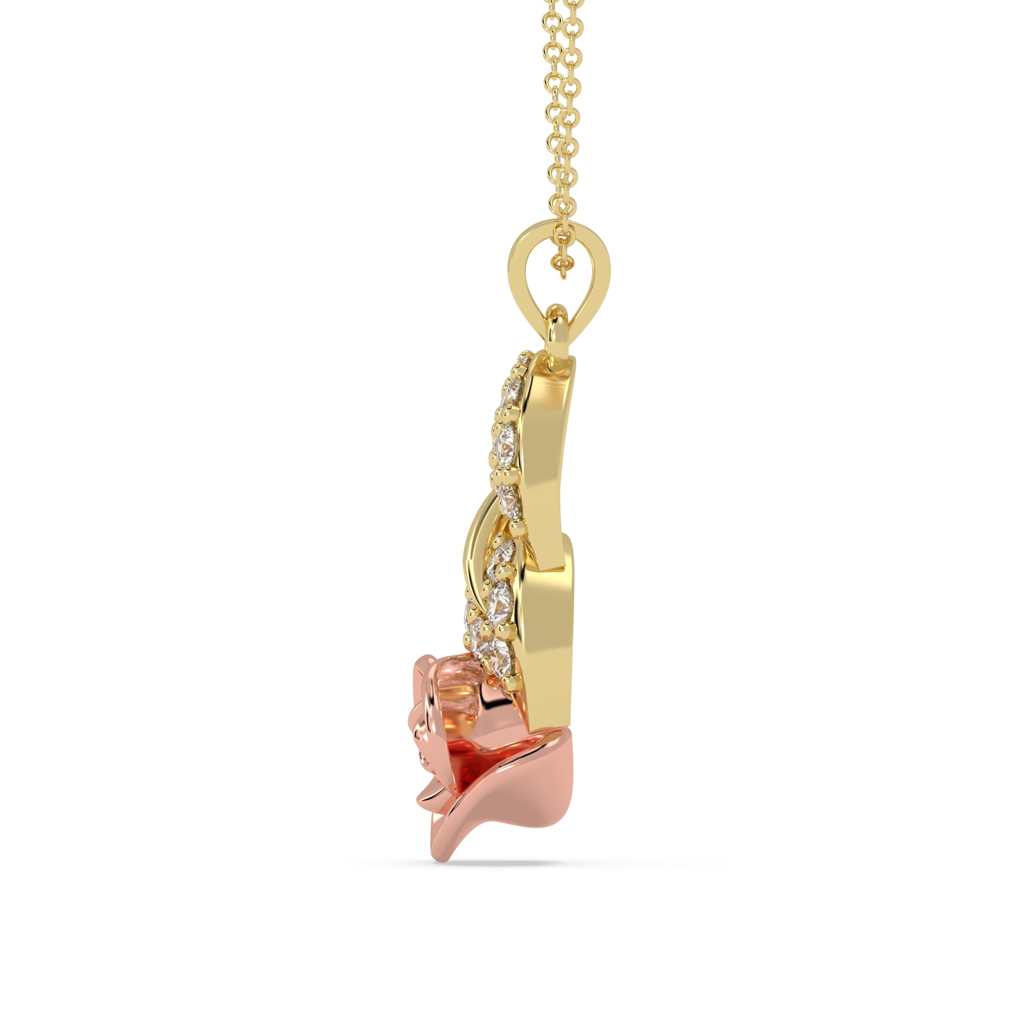 Rosé Twist Pendant