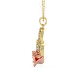 Rosé Twist Pendant