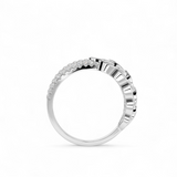Tri-Flora Pavé Ring