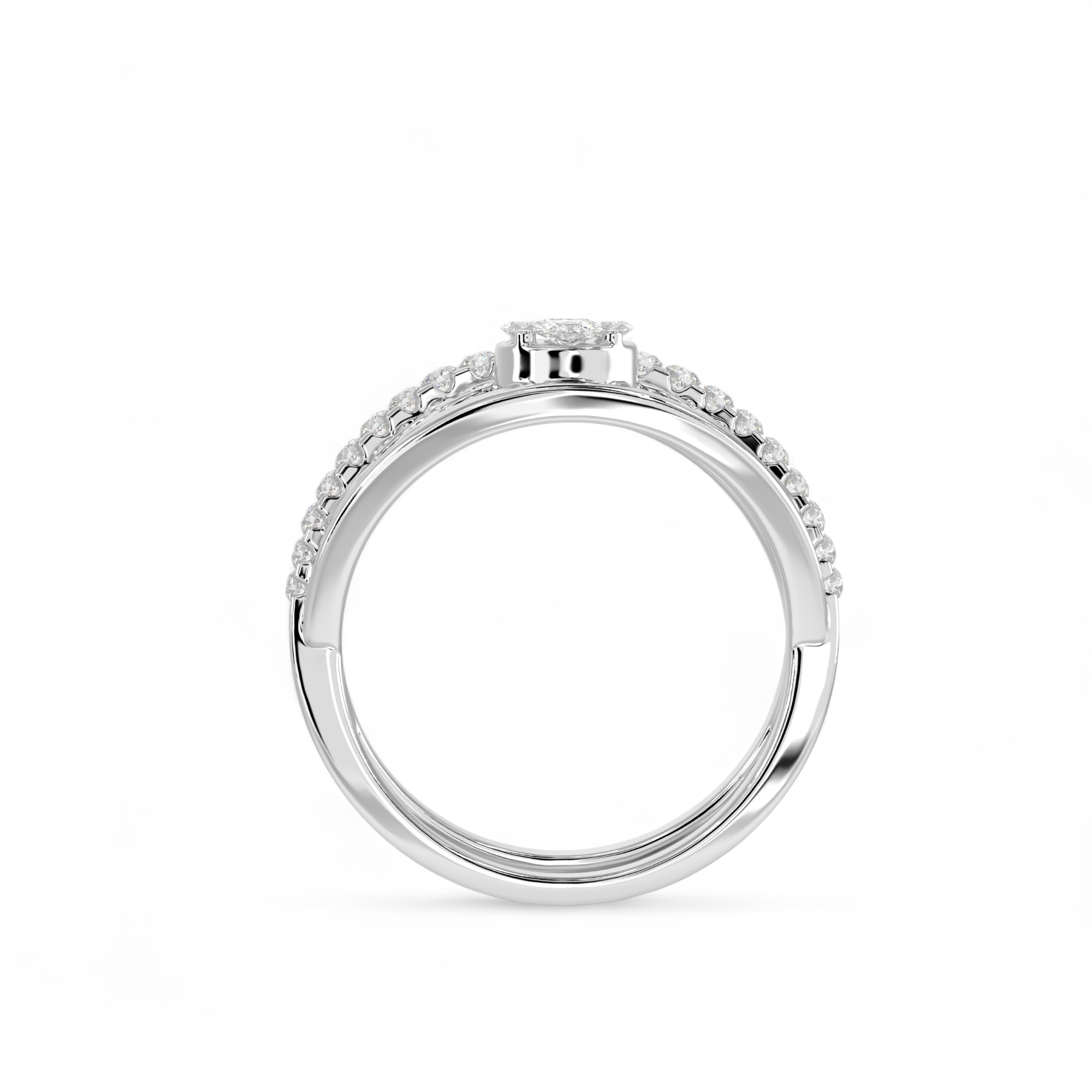 Regal Filigree Halo Ring