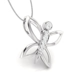 Diamond Butterfly Pendant