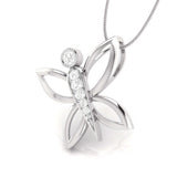Diamond Butterfly Pendant