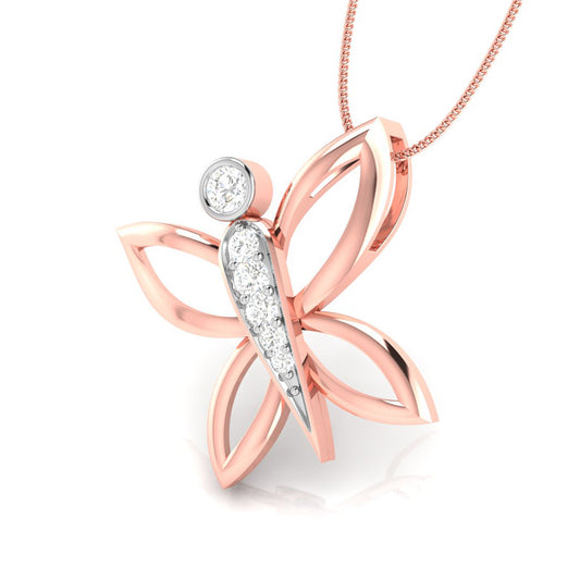 Diamond Butterfly Pendant