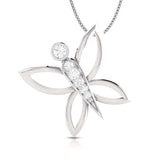 Diamond Butterfly Pendant
