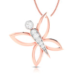 Diamond Butterfly Pendant