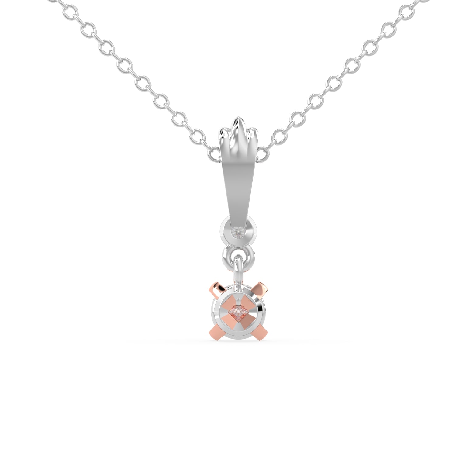 Classic Solitaire Drop Pendant