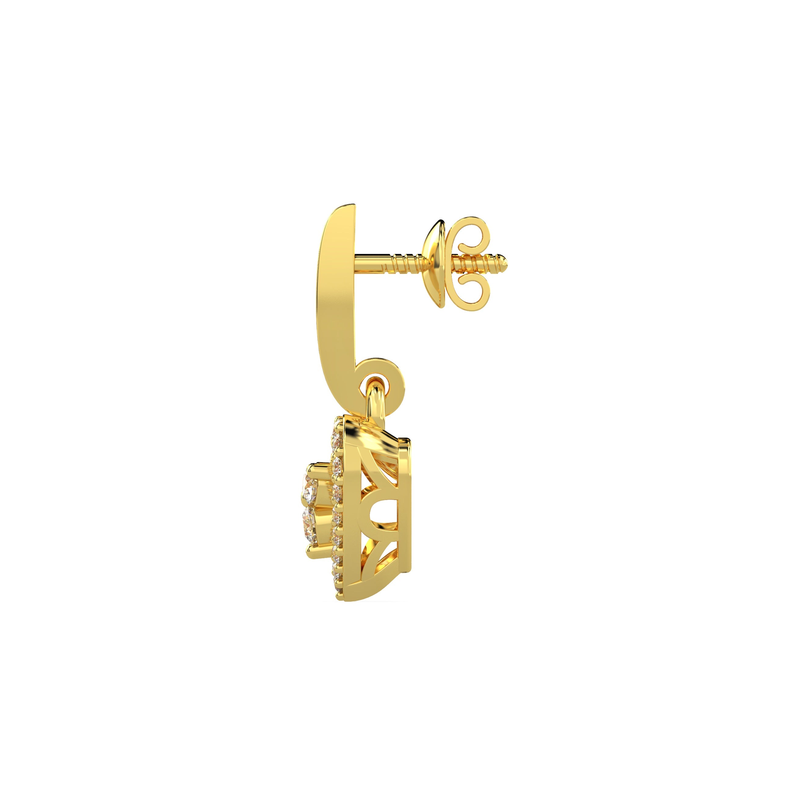 Sweetheart Drop Diamond Earrings