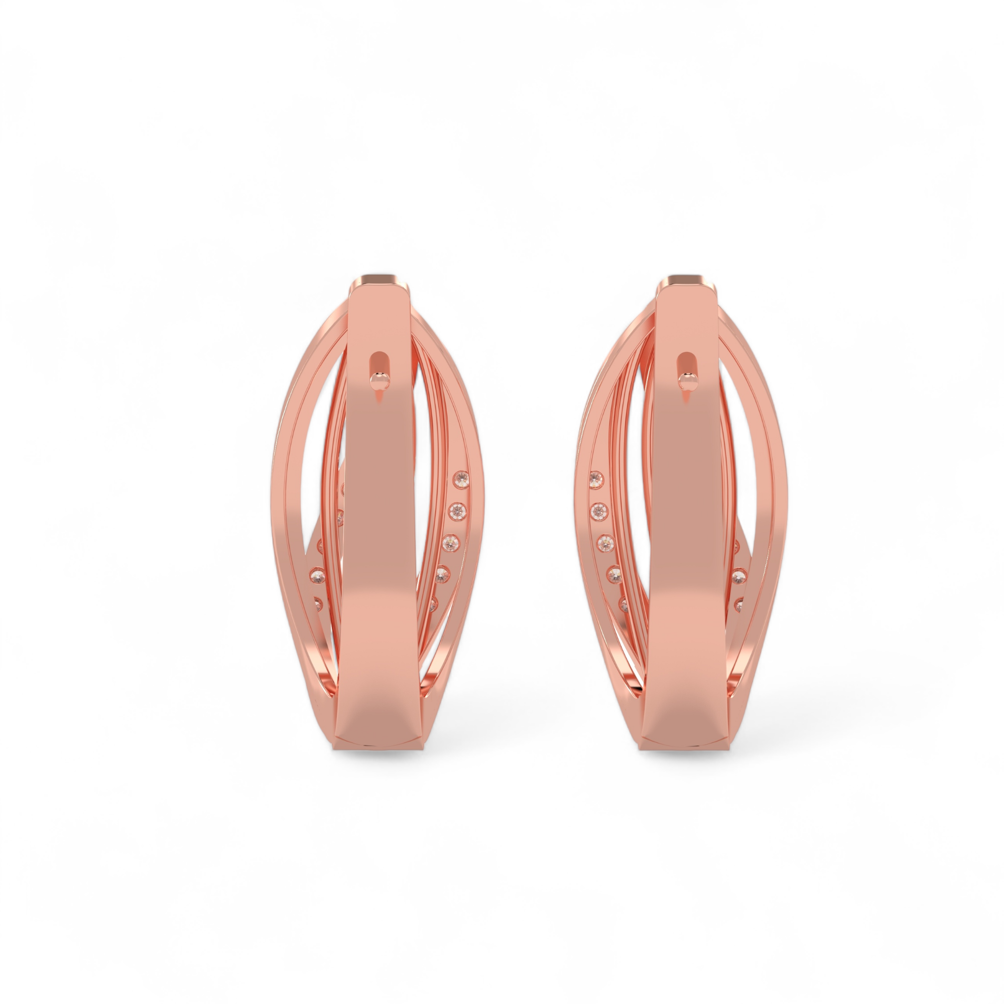 Whispering Petal Hoops Earring