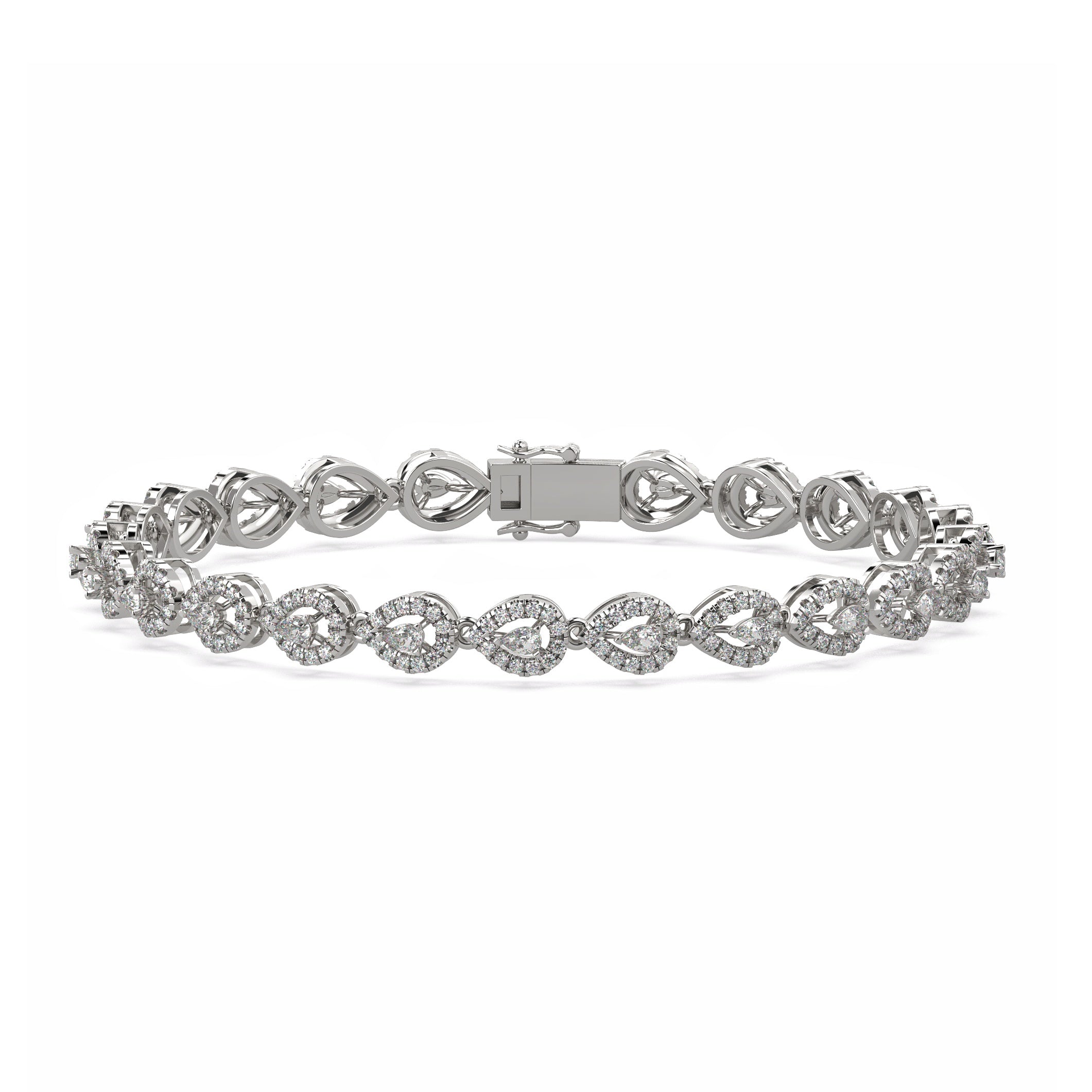 Rose Teardrop Diamond Bracelet