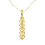 Golden Heartfall Pendant