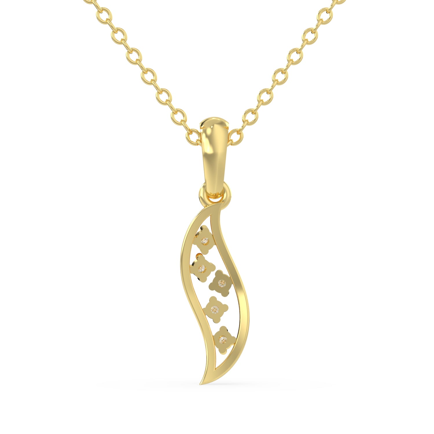 Golden Breeze Pendant