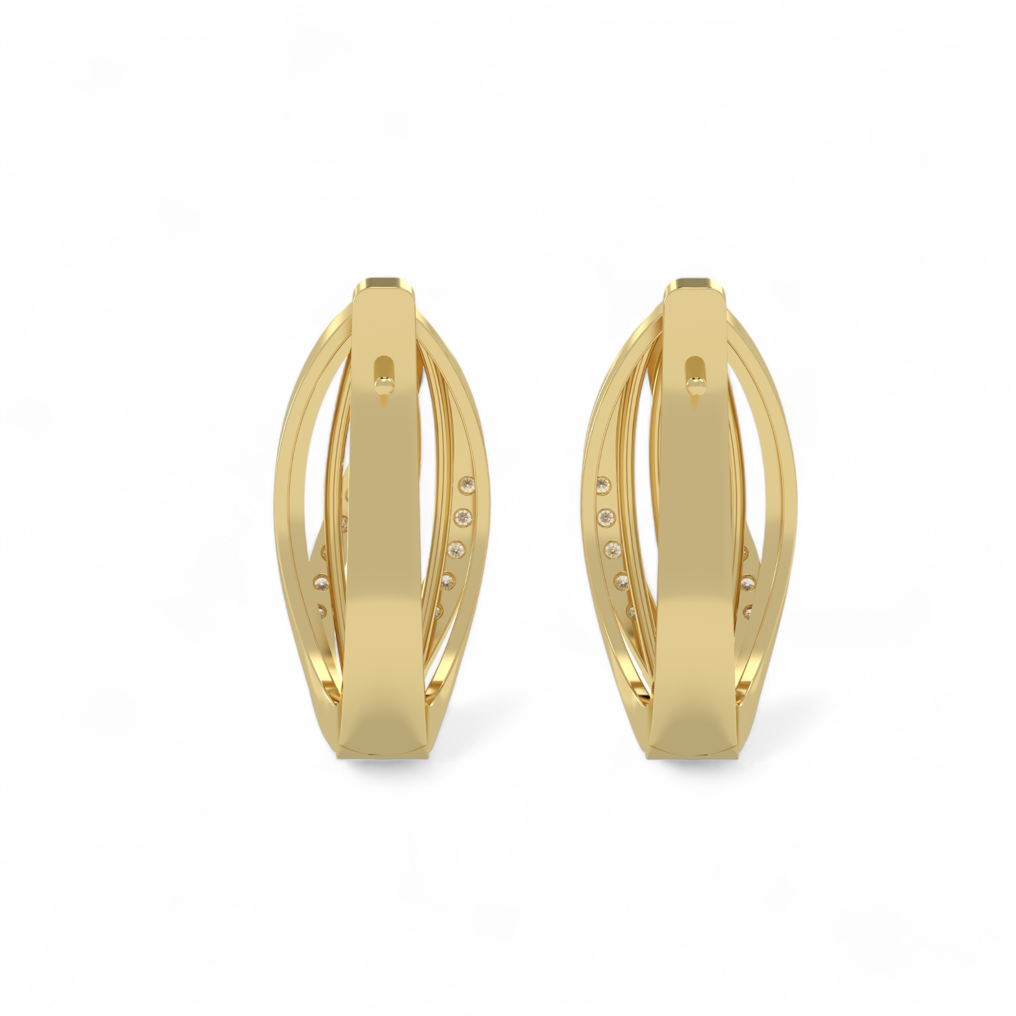 Whispering Petal Hoops Earring
