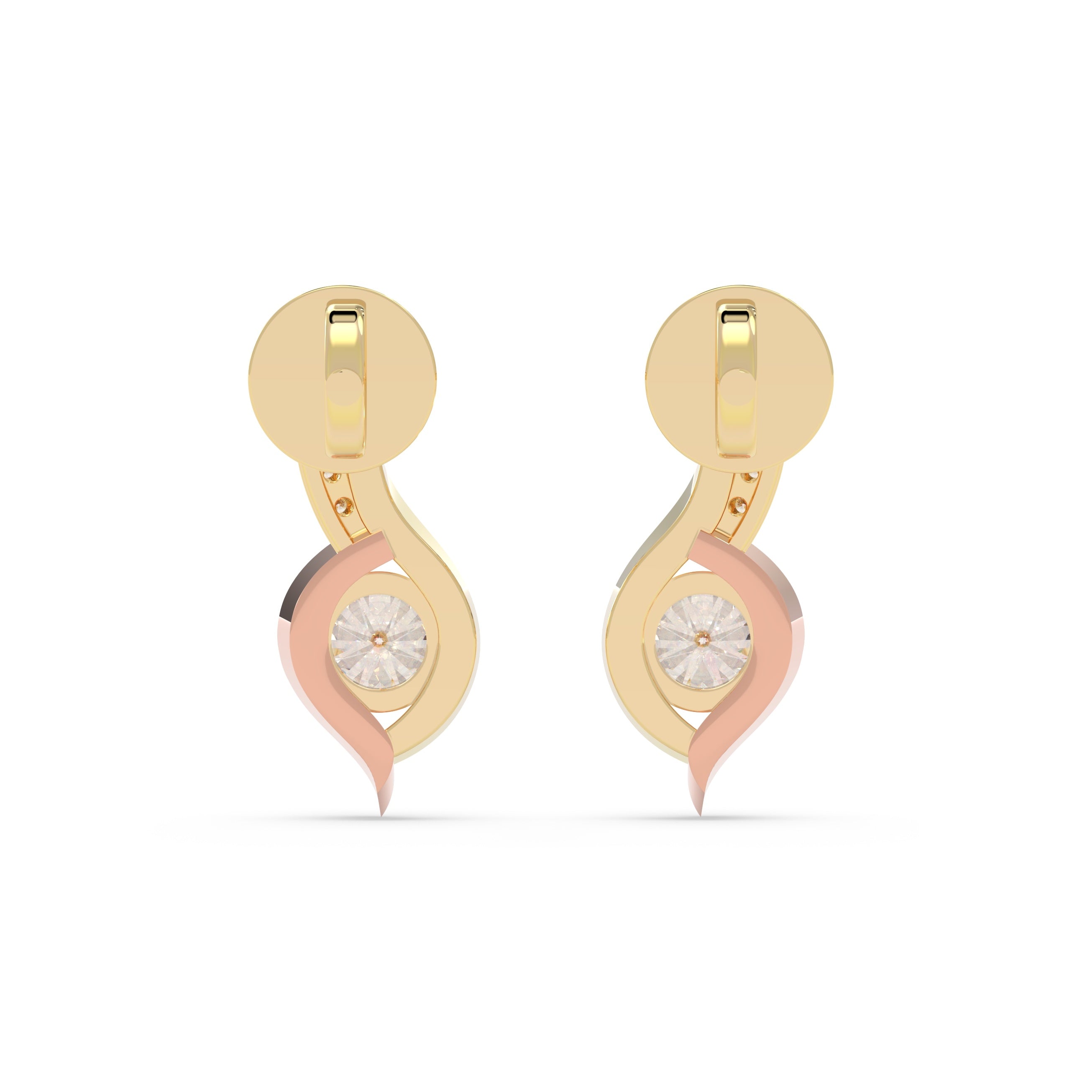 Golden Wave Studs