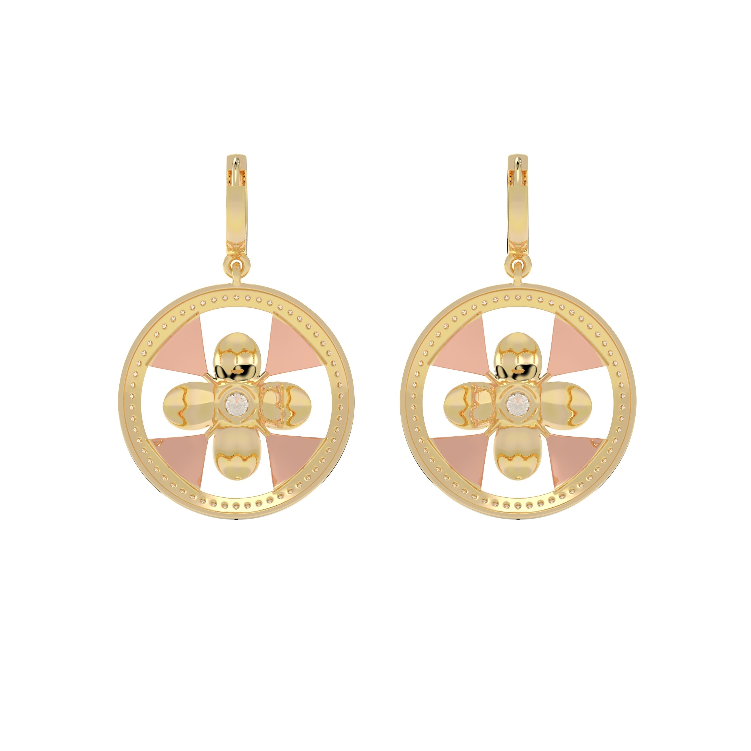 Floral Medallion Earrings