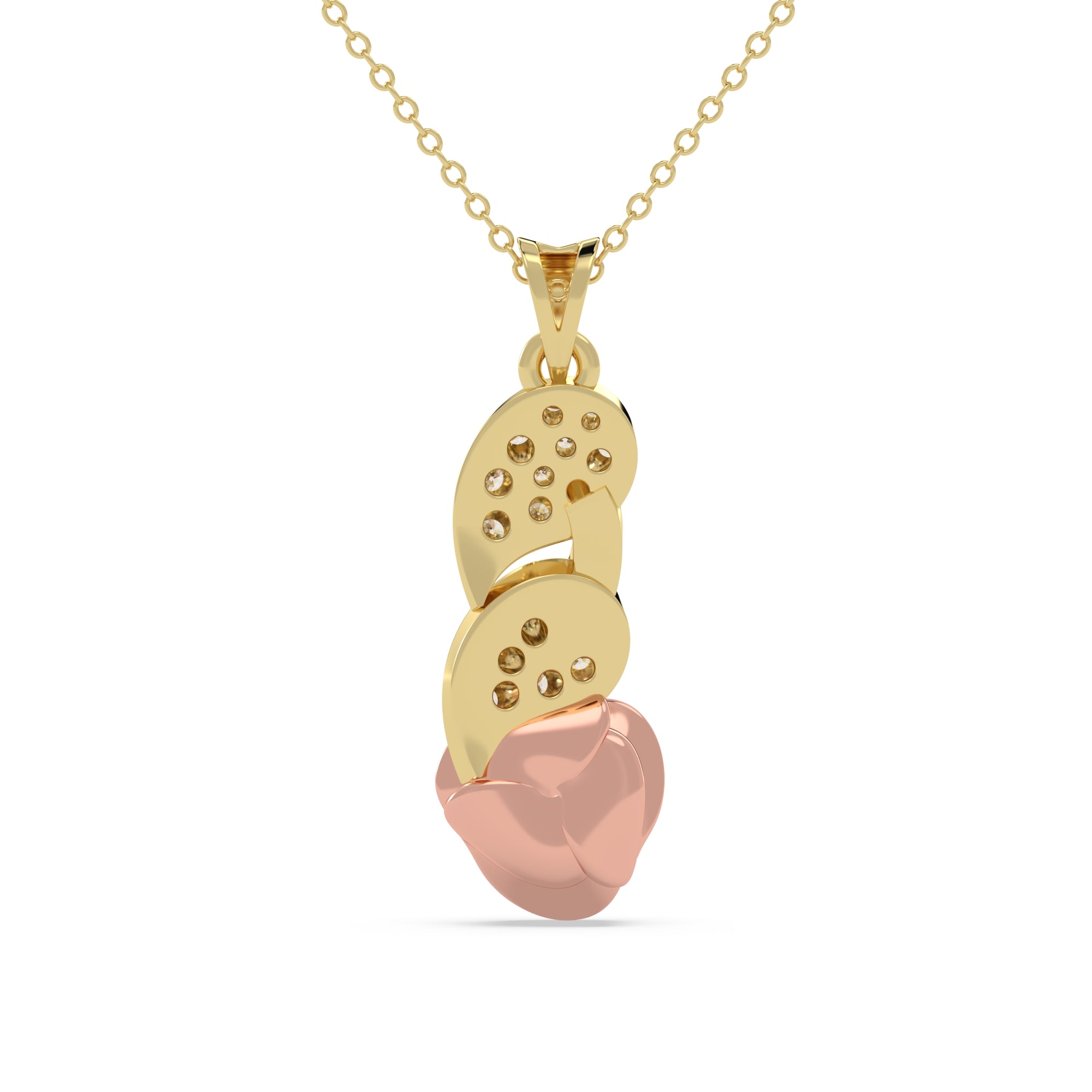 Rosé Twist Pendant