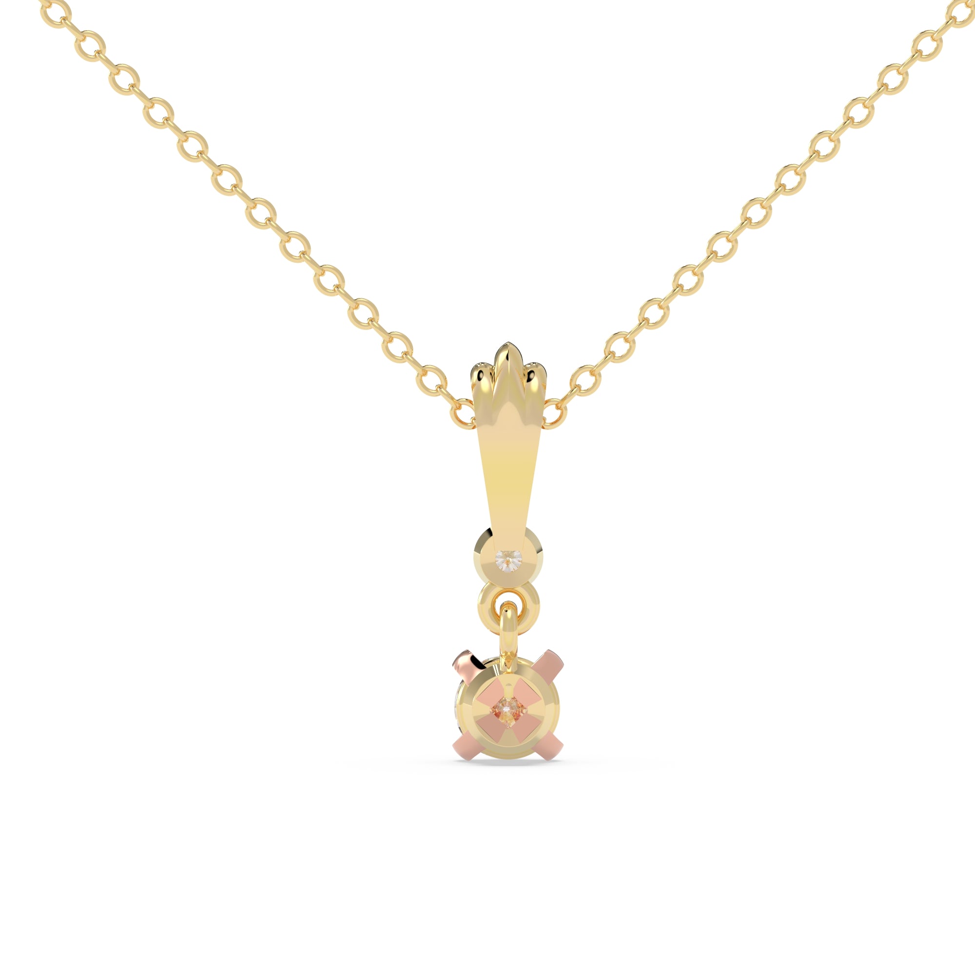 Classic Solitaire Drop Pendant