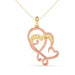 Dual tone in Rose & Yellow Gold