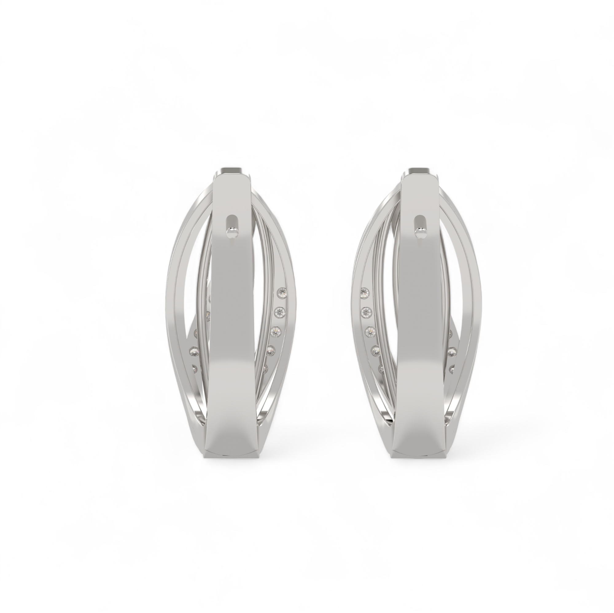Whispering Petal Hoops Earring