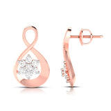 Infinity Blossom Diamond Earrings