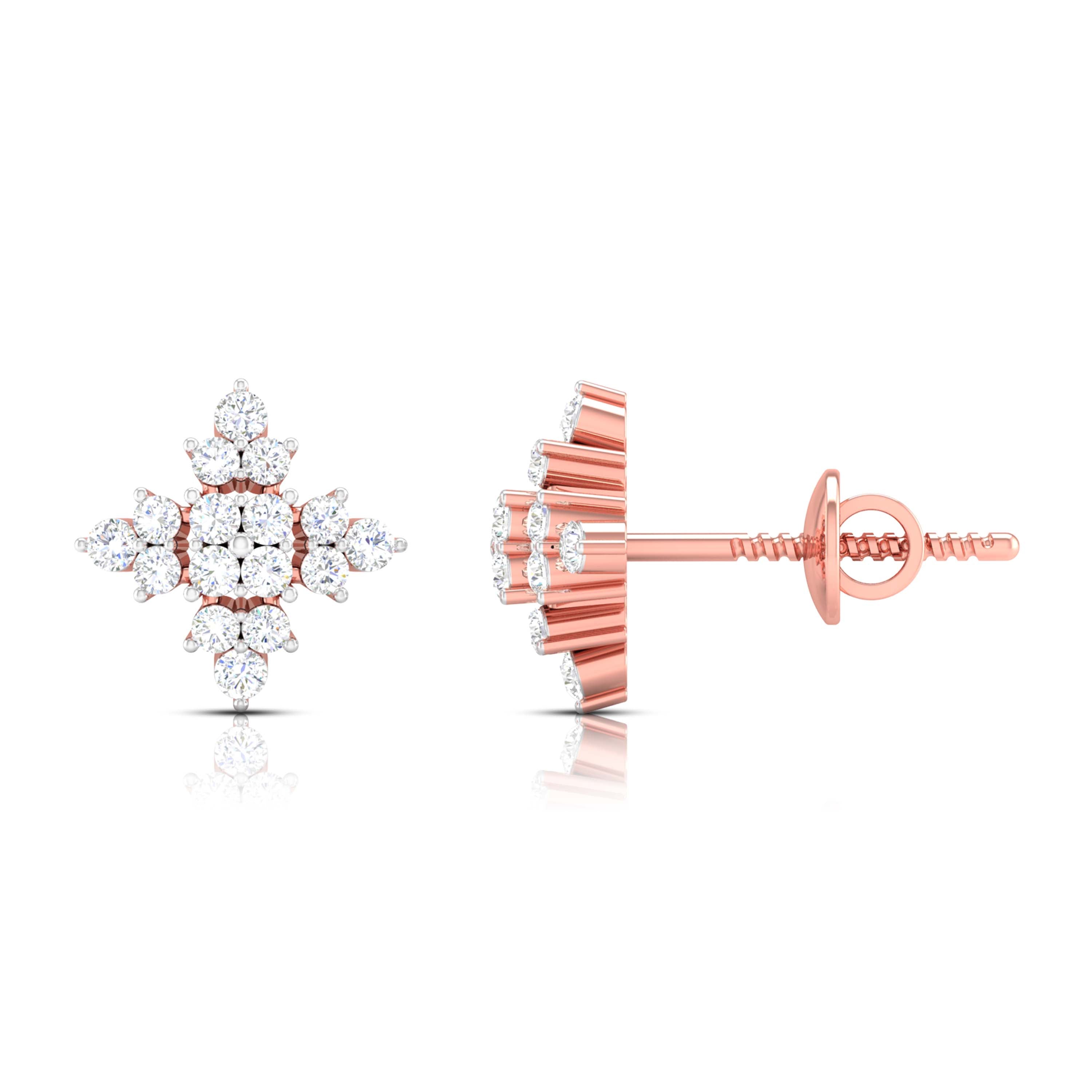 Cluster Arrow Diamond Studs
