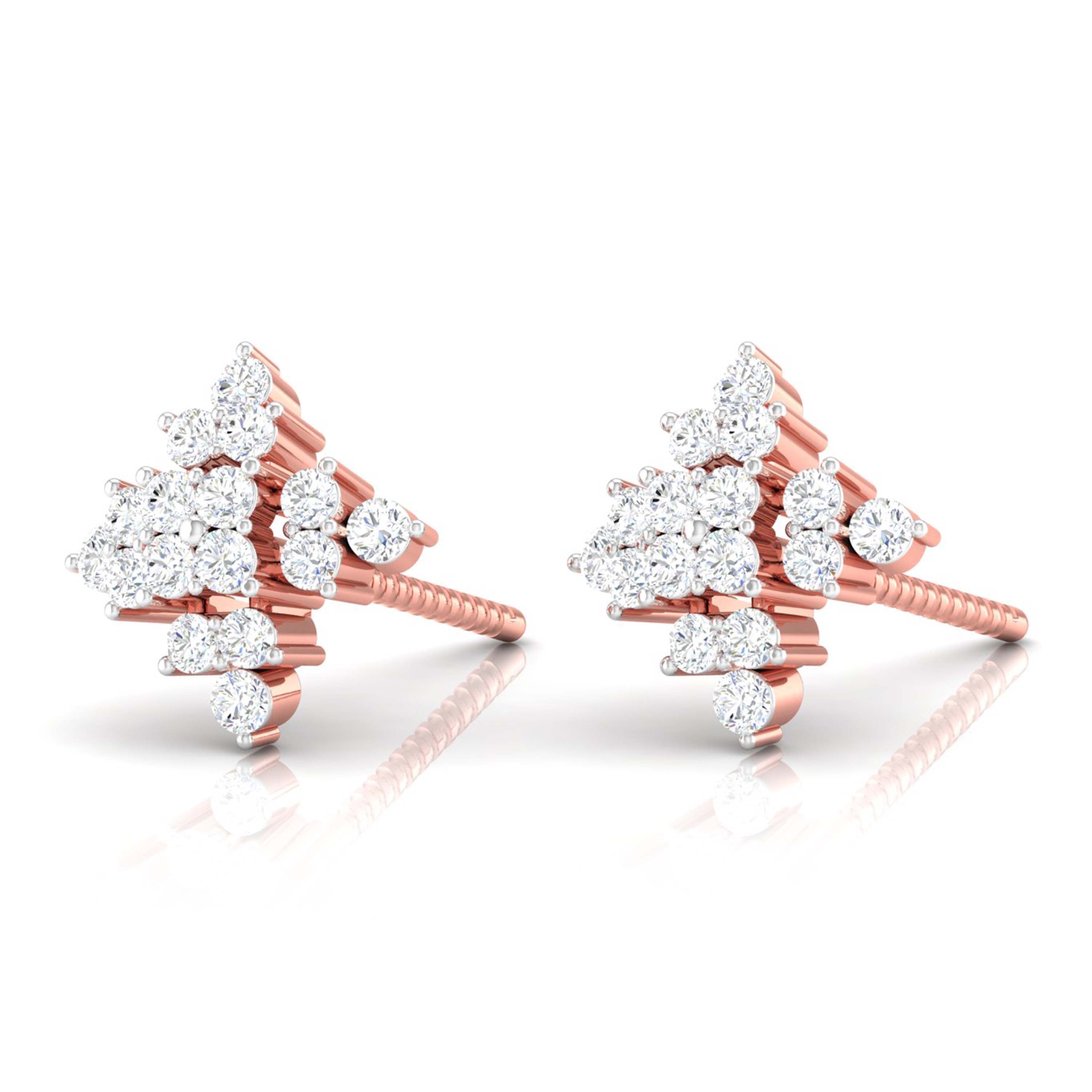 Cluster Arrow Diamond Studs