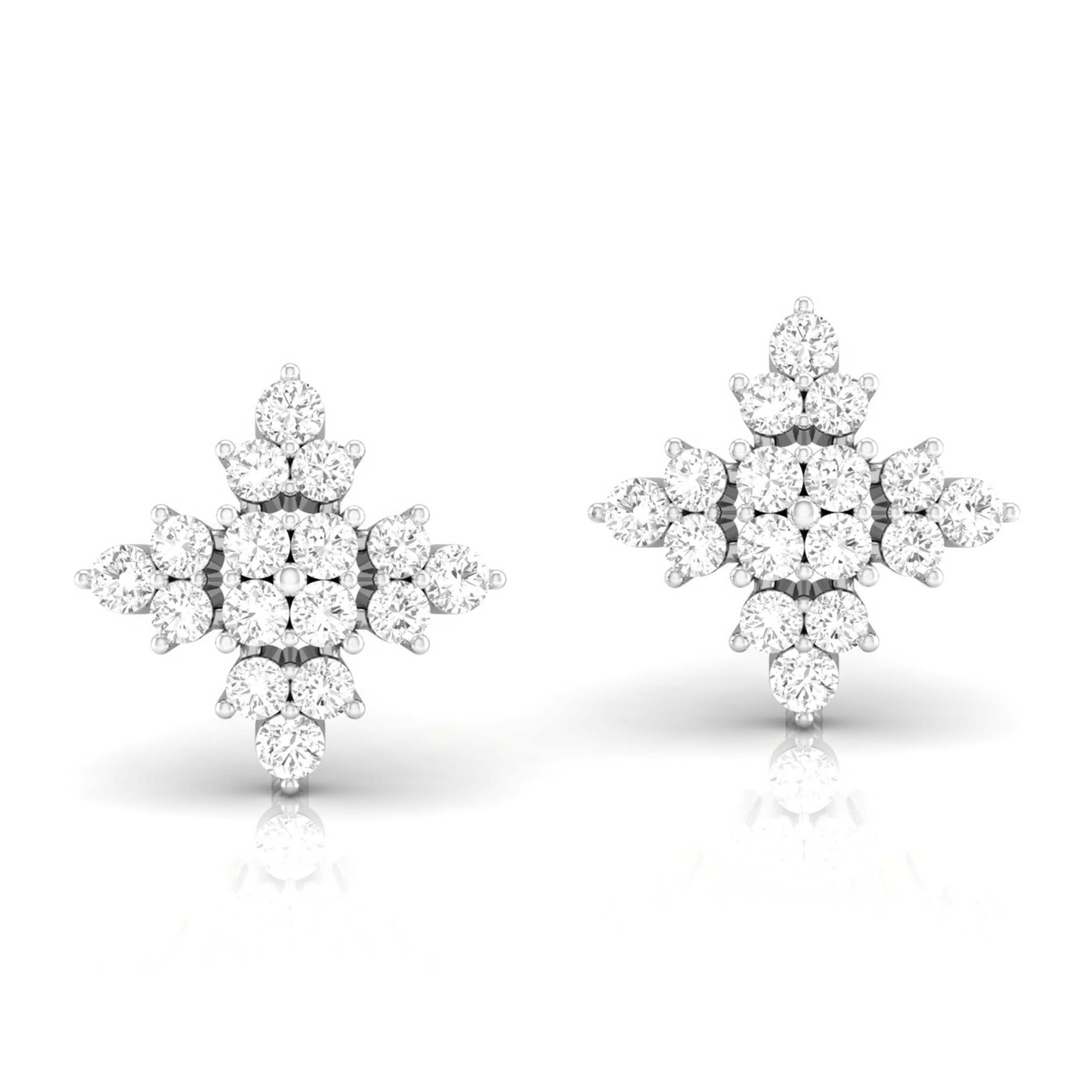 Cluster Arrow Diamond Studs