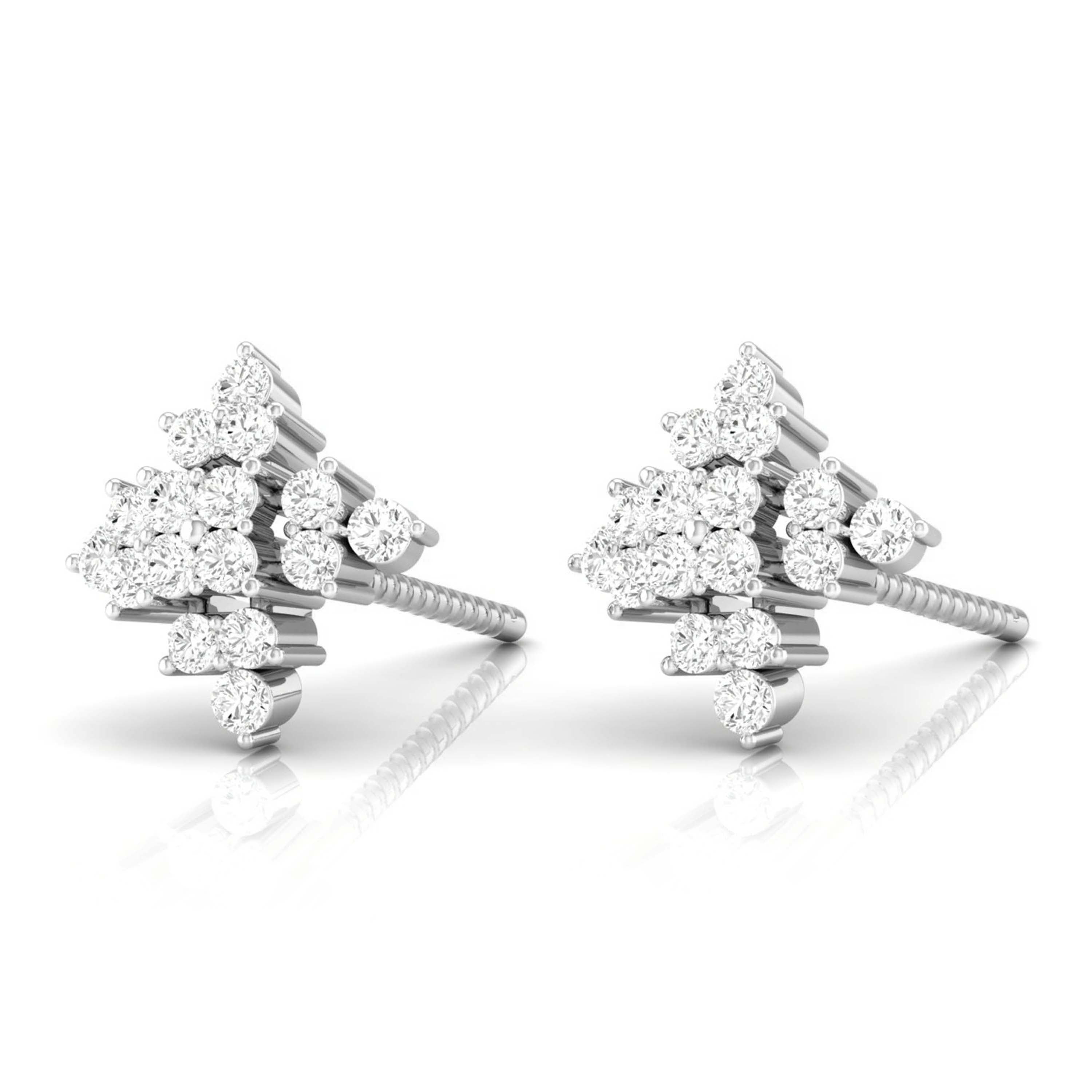 Cluster Arrow Diamond Studs