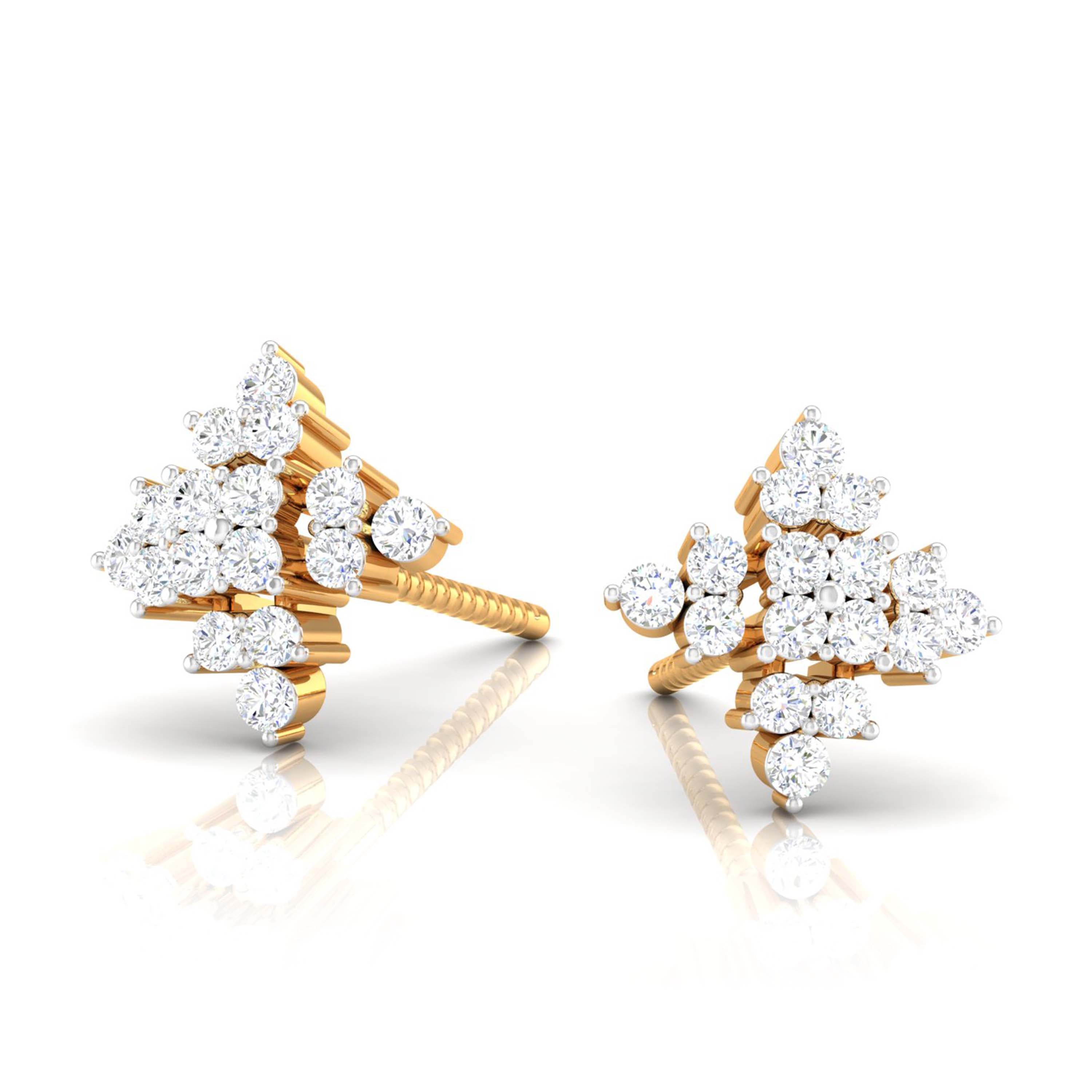 Cluster Arrow Diamond Studs