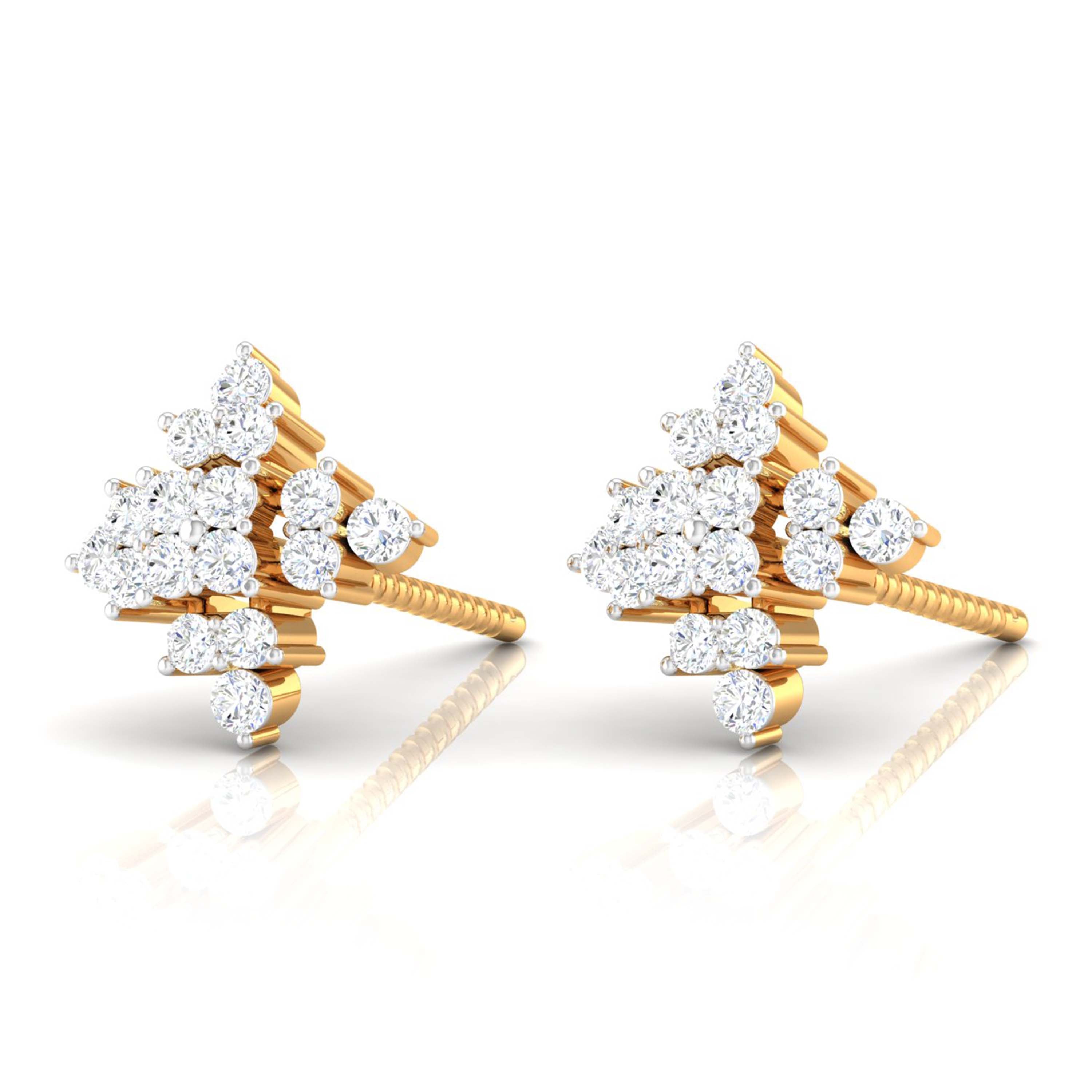 Cluster Arrow Diamond Studs