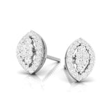 Marquise Halo Diamond Studs