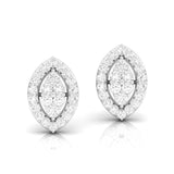 Marquise Halo Diamond Studs