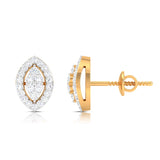 Marquise Halo Diamond Studs
