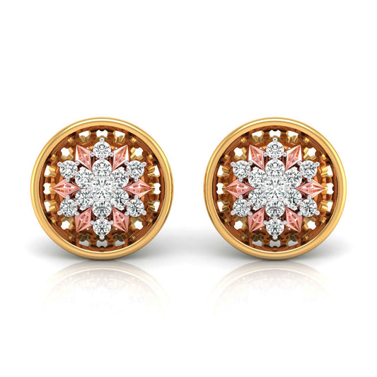 Vintage Bloom Diamond Studs