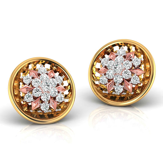 Vintage Bloom Diamond Studs