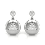 Modern Harmony Triangle Drop Earrings