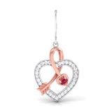Enchanted Heart Gemstone Drop Earrings