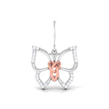 Butterfly Diamond Drop Earrings